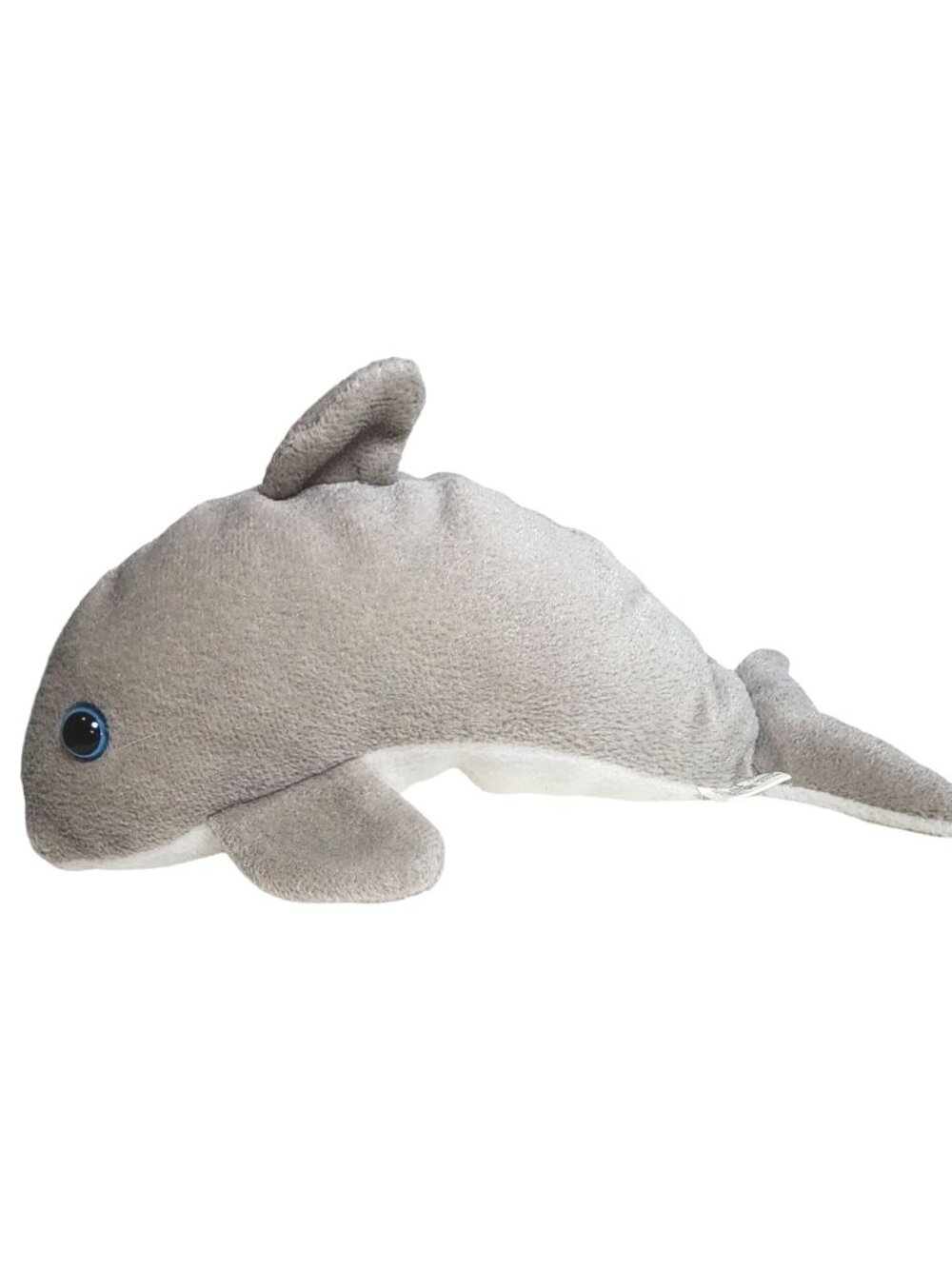 It's All Greek To Me ASI Dolphin Plush Stuffed Animal Bean Bag Toy Blue Eyes